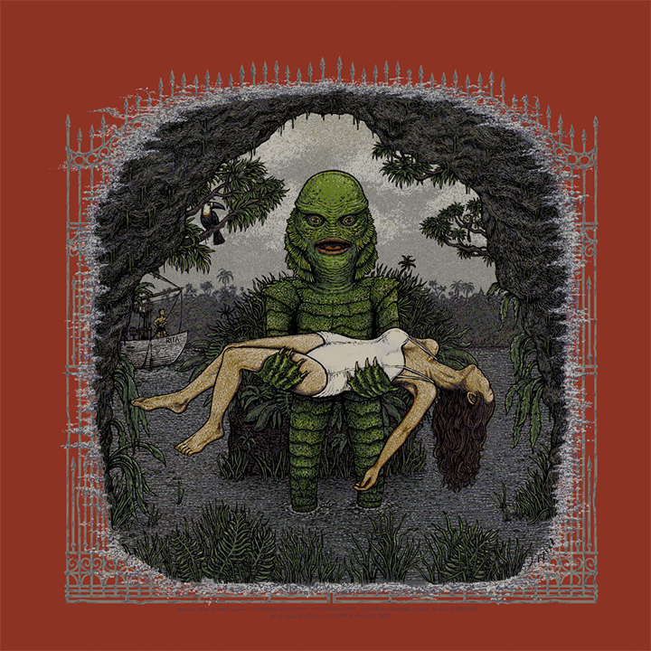 Creature from the Black Lagoon (Universal Classic Monsters) screen print
