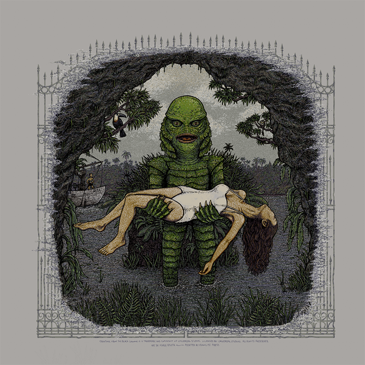Creature from the Black Lagoon (Universal Classic Monsters) screen print