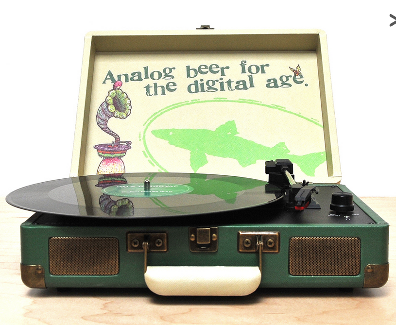 MARQ SPUSTA Dogfish Head Analog Beer DJ Record Store Day STICKER Art from poster 