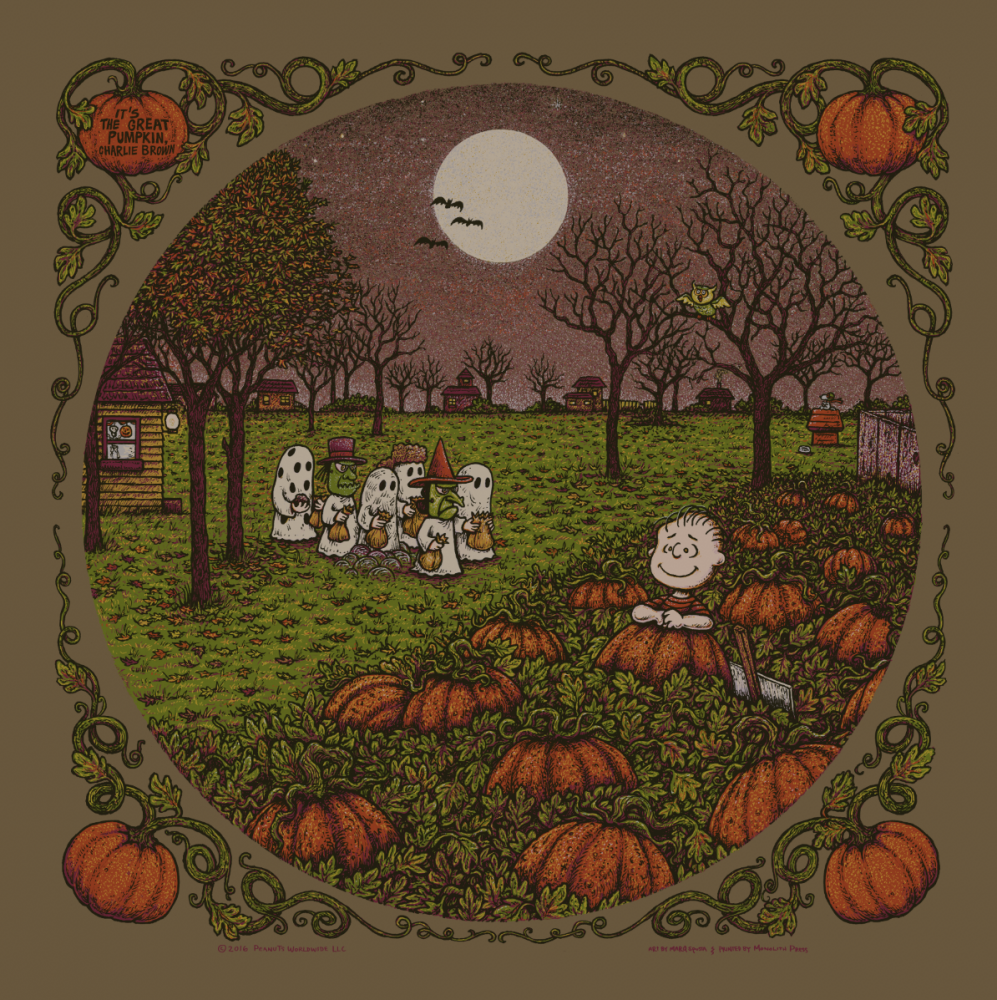It's The Great Pumpkin, Charlie Brown. Walnut Edition of 150.