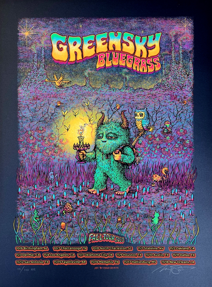 Greensky Bluegrass Fall Tour Poster