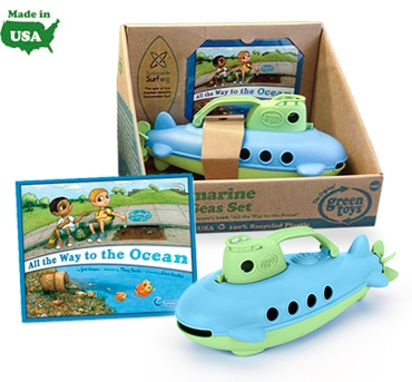 Green Toys includes mini All the Way to the Ocean book