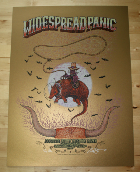 Widespread Panic - Austin City Limits Old Gold Poster