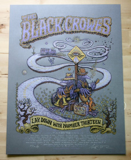 The Black Crowes - Lay Down with Number 13 US Tour Poster