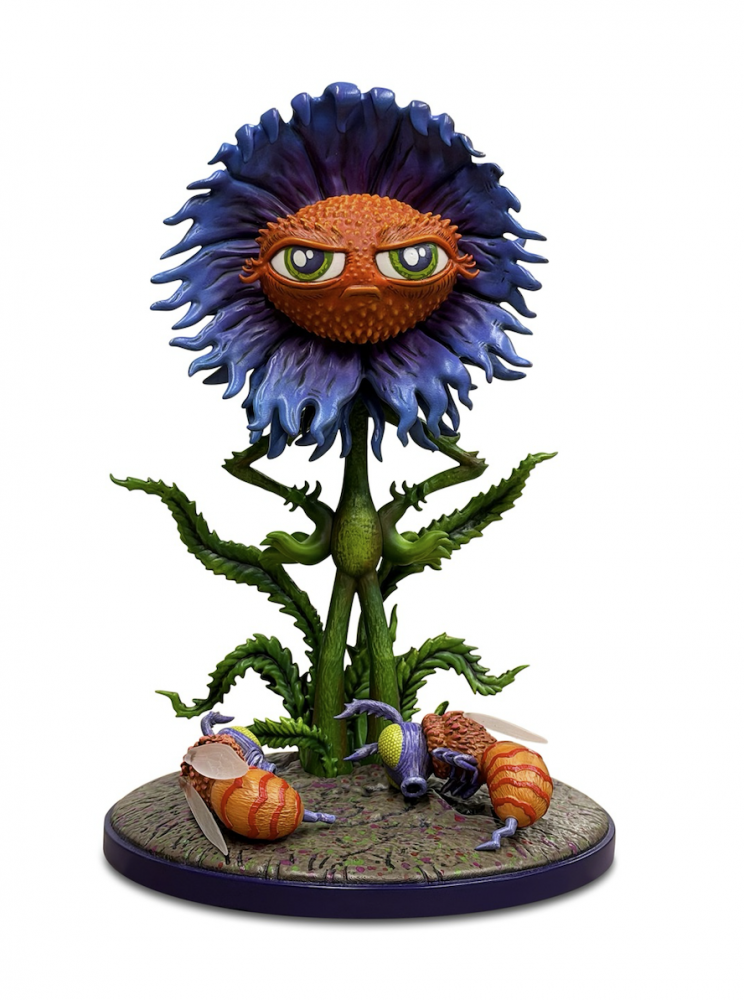 Frustrated Flower Statue