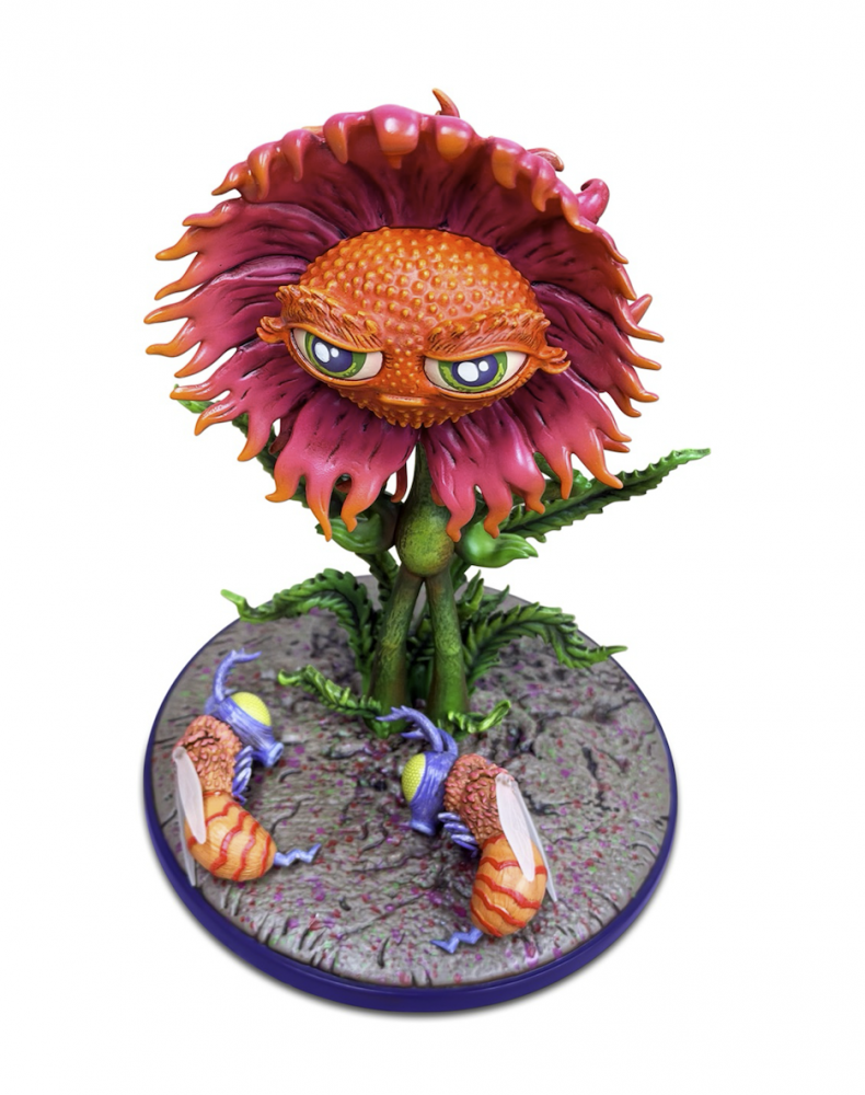 Frustrated Flower Statue