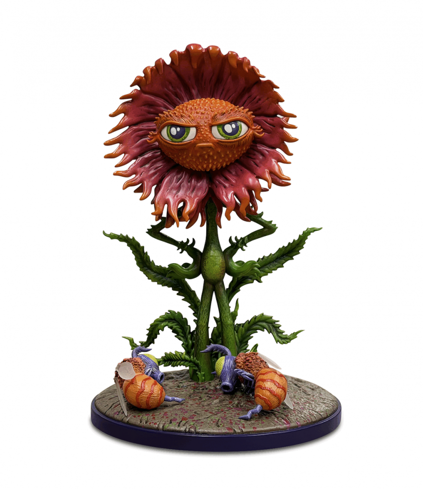 Frustrated Flower Statue