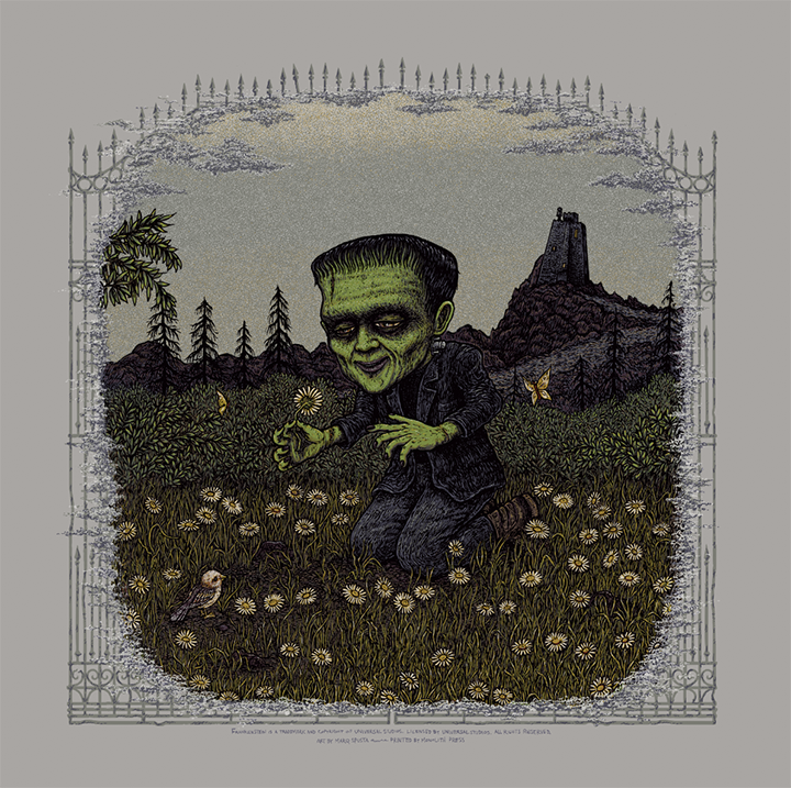 Frankenstein (Universal Classic Monsters) screen print