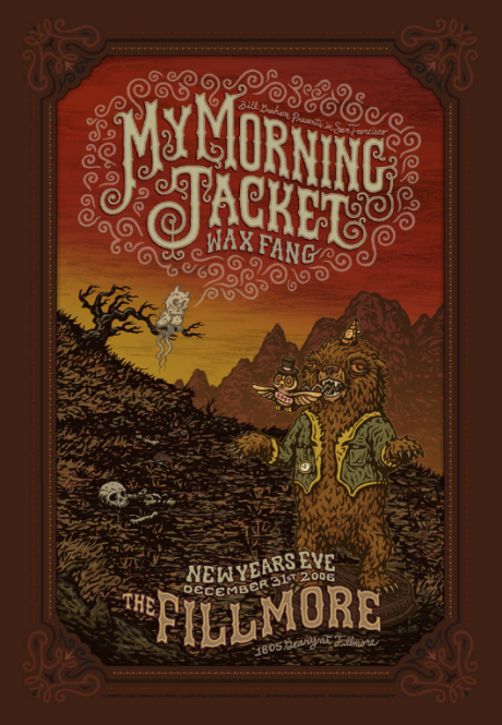 My Morning Jacket Fillmore Poster NYE