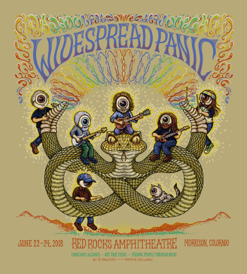 Widespread Panic - Red Rocks Poster